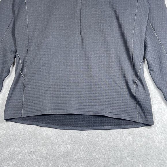 Adidas Athletic Sweater Women’s Medium Gray Half Zip Workout Top Long Sleeve. - Picture 4 of 16